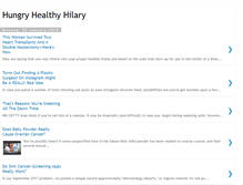 Tablet Screenshot of hungryhealthyhilary.com